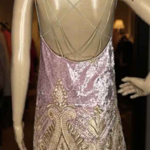 Free People x Lenni the label Malu velvet embroidered mini dress - Picture 3 of 3